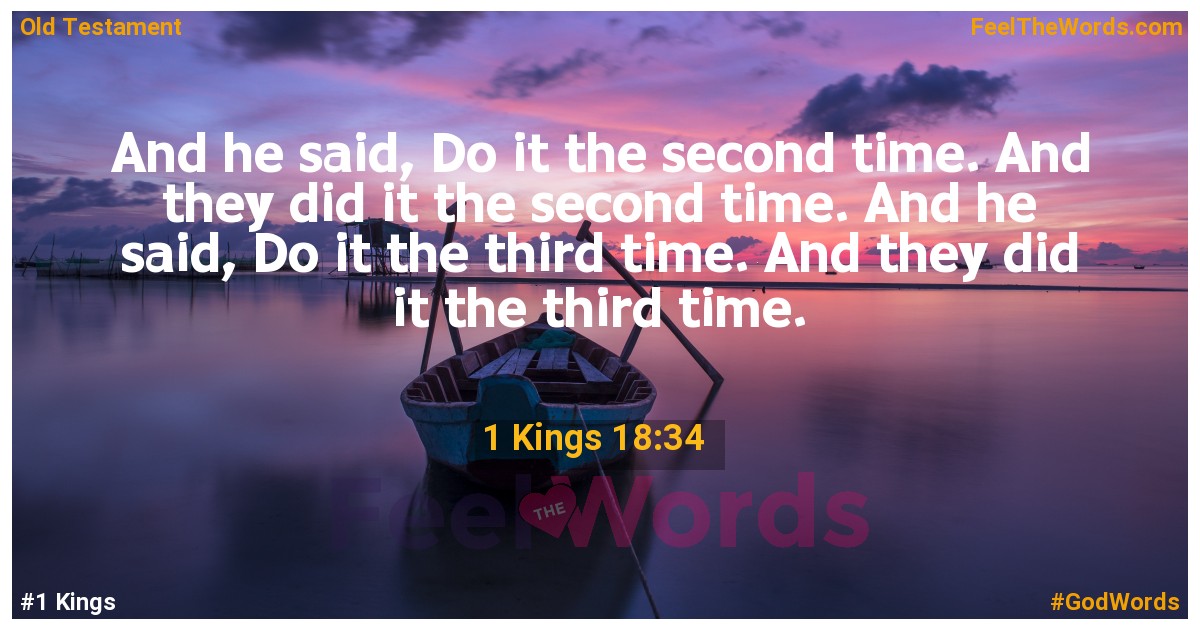 1 Kings 18:34