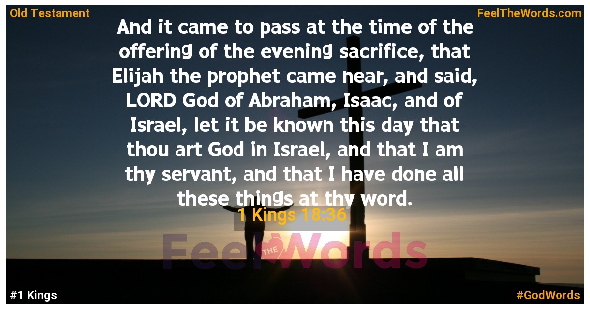 1 Kings 18:36