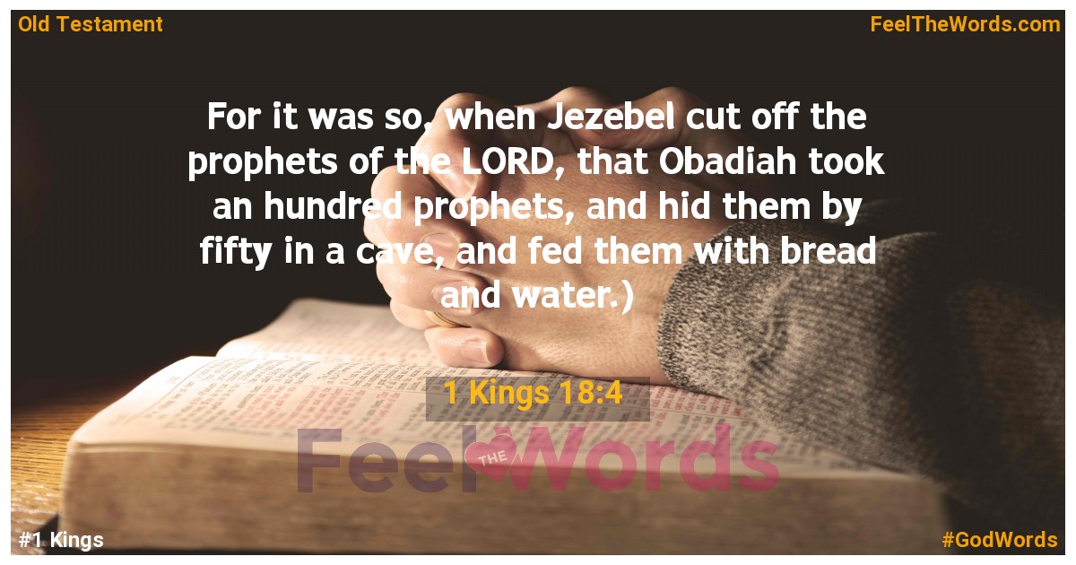 1 Kings 18:4