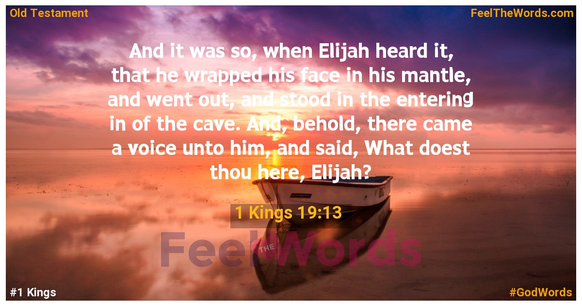 1 Kings 19:13