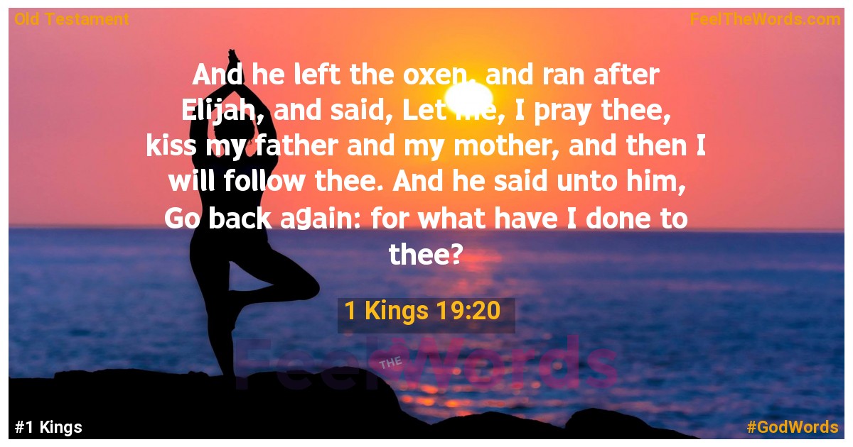 1 Kings 19:20