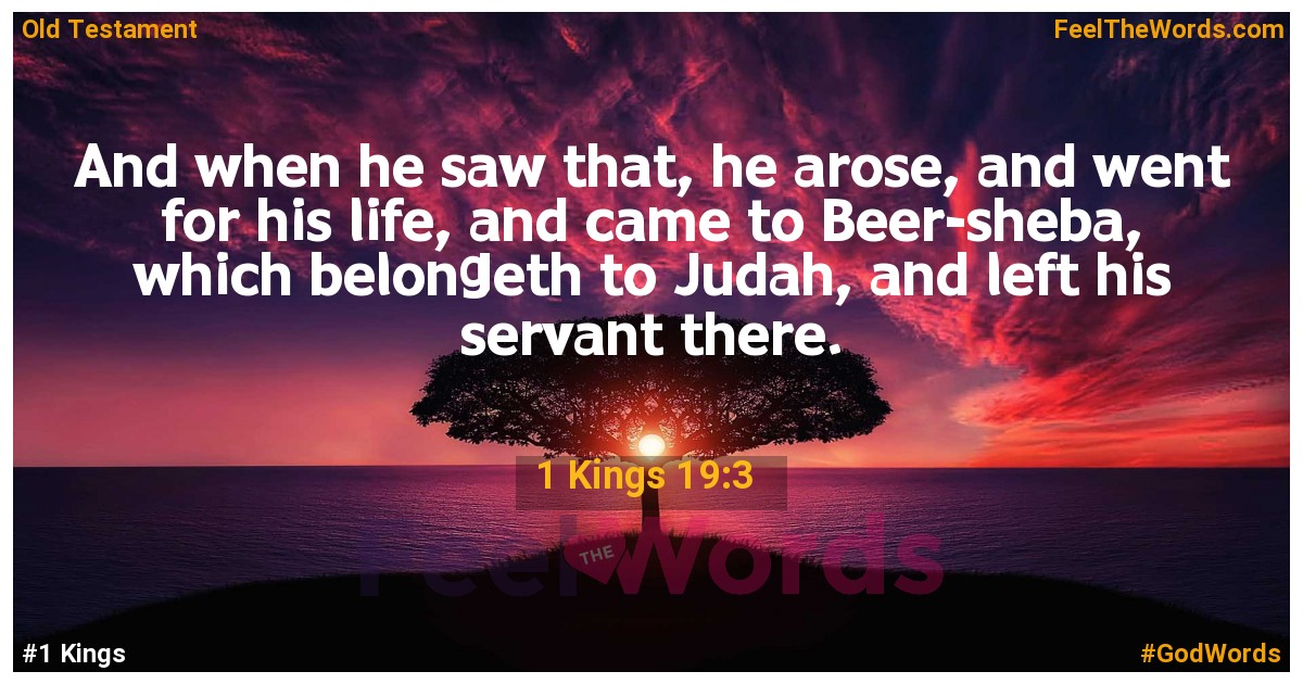 1 Kings 19:3