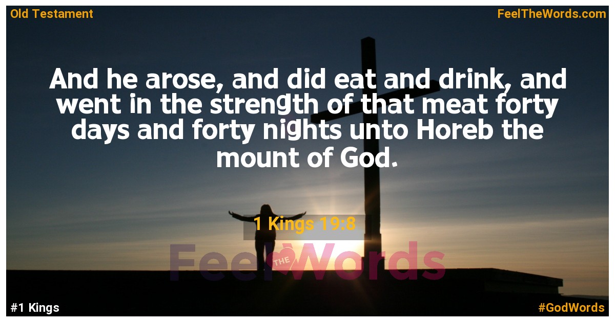 1 Kings 19:8