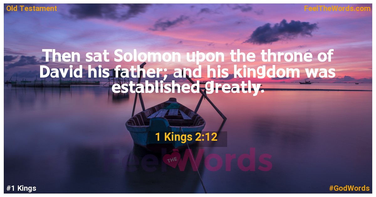 1 Kings 2:12