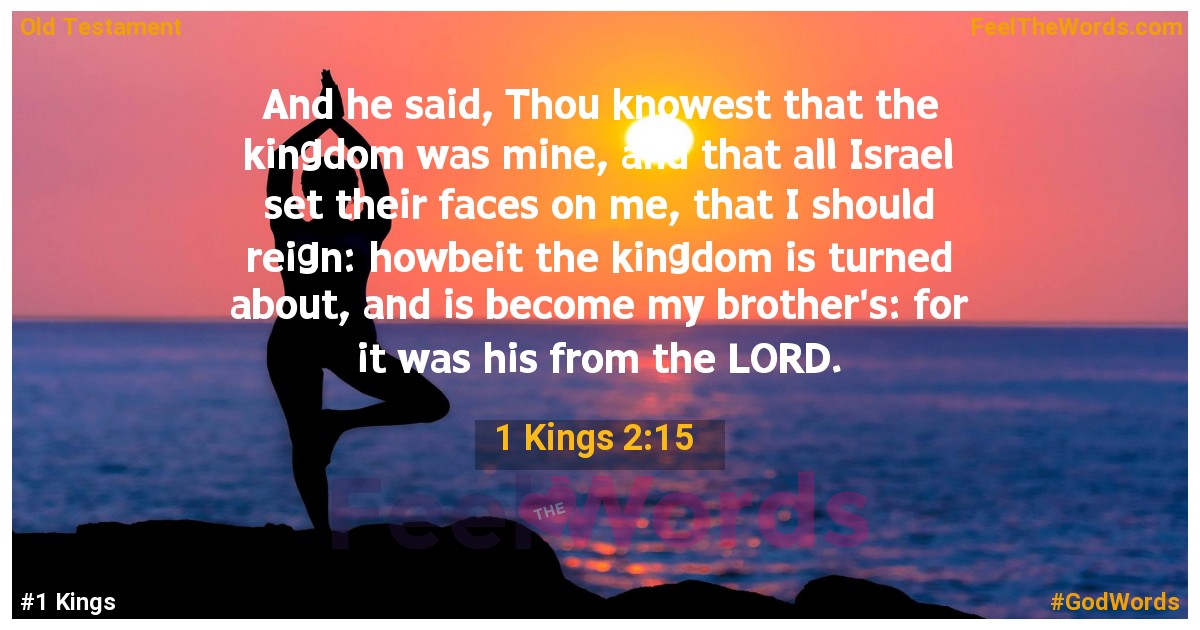 1 Kings 2:15