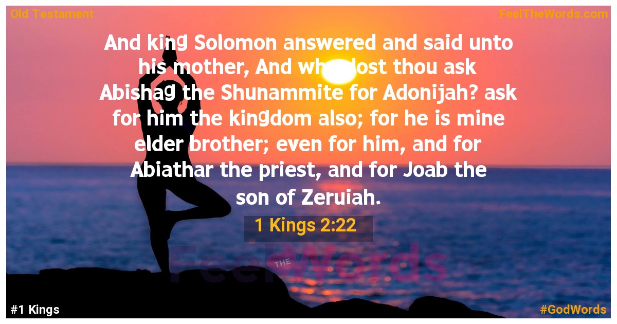 1 Kings 2:22
