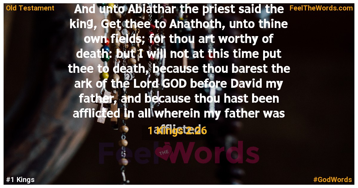 1 Kings 2:26