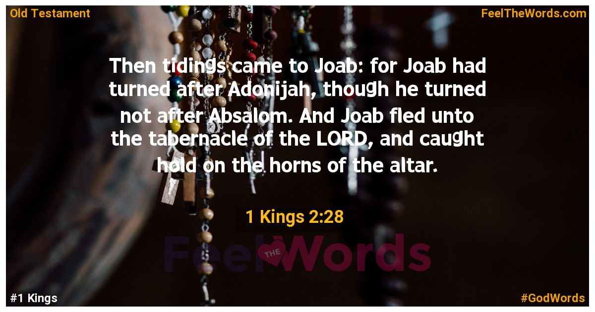 1 Kings 2:28