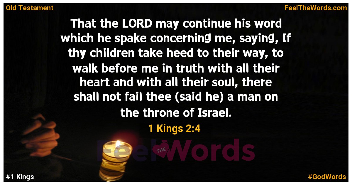 1 Kings 2:4