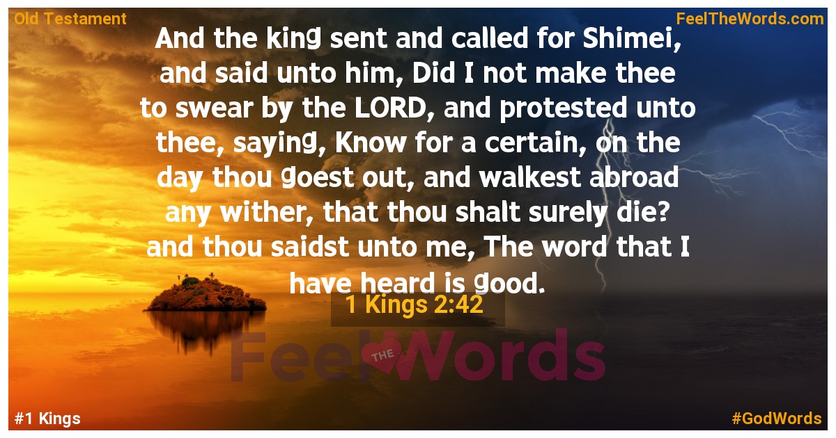 1 Kings 2:42