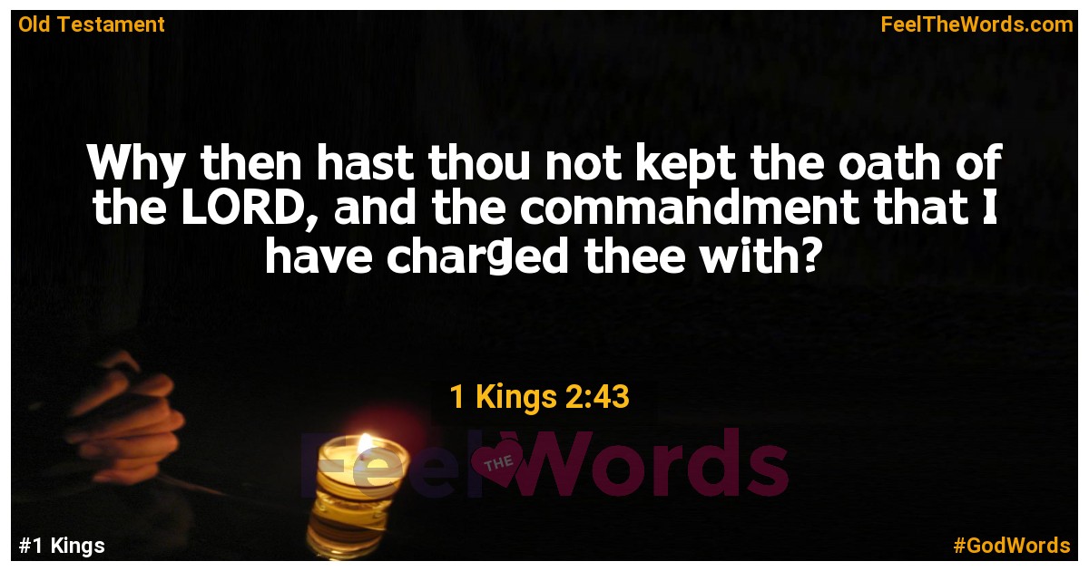 1 Kings 2:43