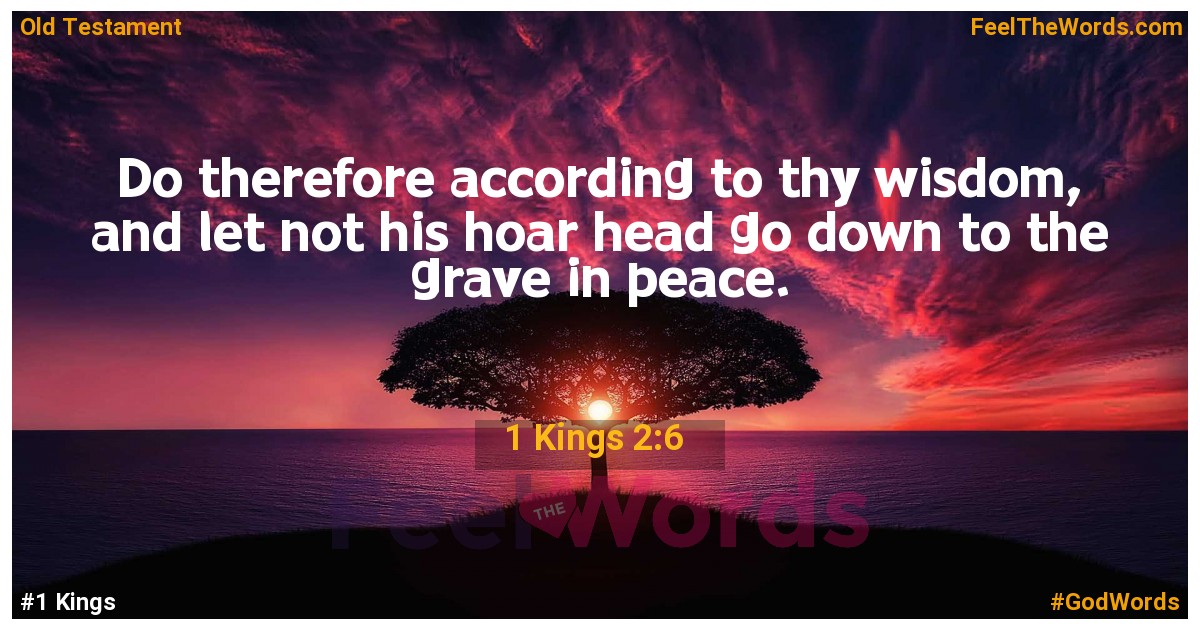 1 Kings 2:6