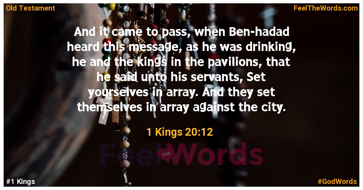 1 Kings 20:12