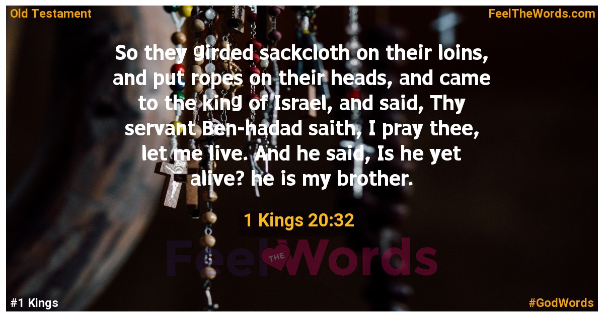 1 Kings 20:32