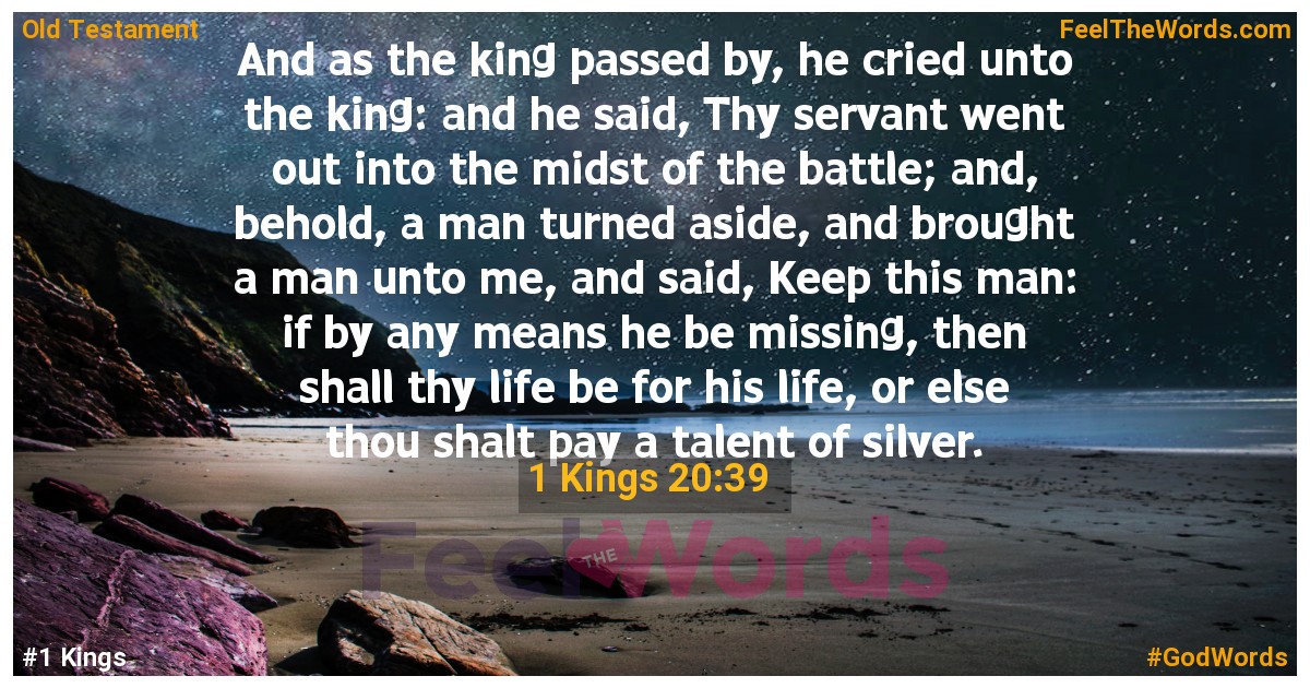 1 Kings 20:39