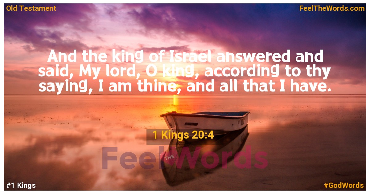 1 Kings 20:4