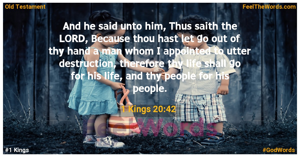 1 Kings 20:42