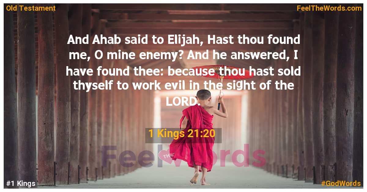 1 Kings 21:20