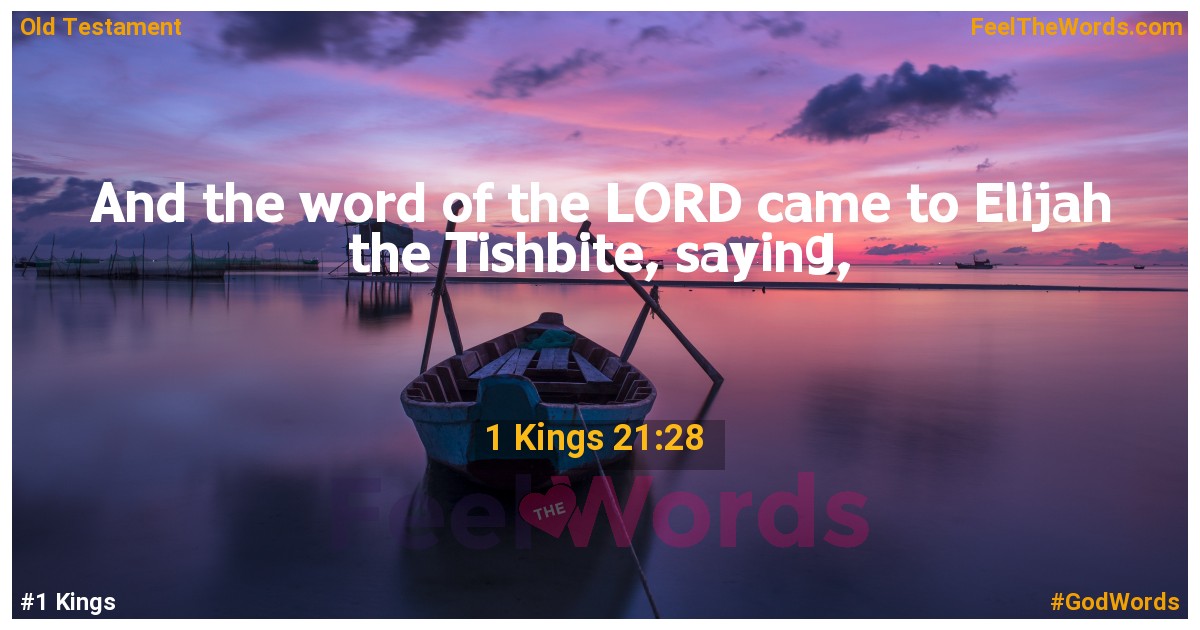 1 Kings 21:28