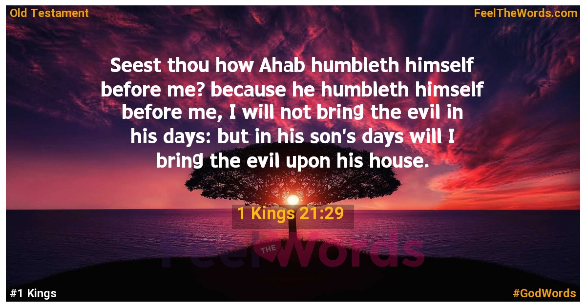 1 Kings 21:29