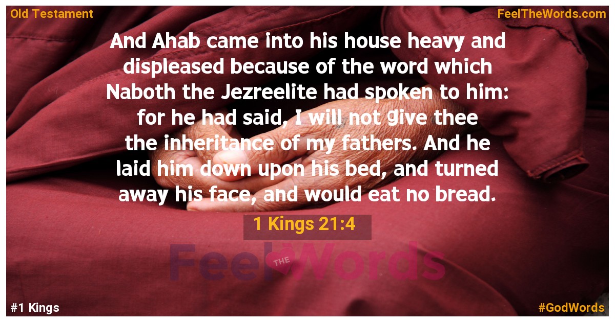 1 Kings 21:4