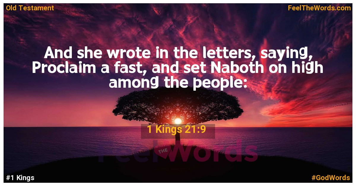 1 Kings 21:9