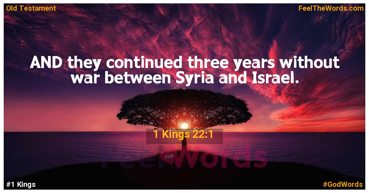1 Kings 22:1