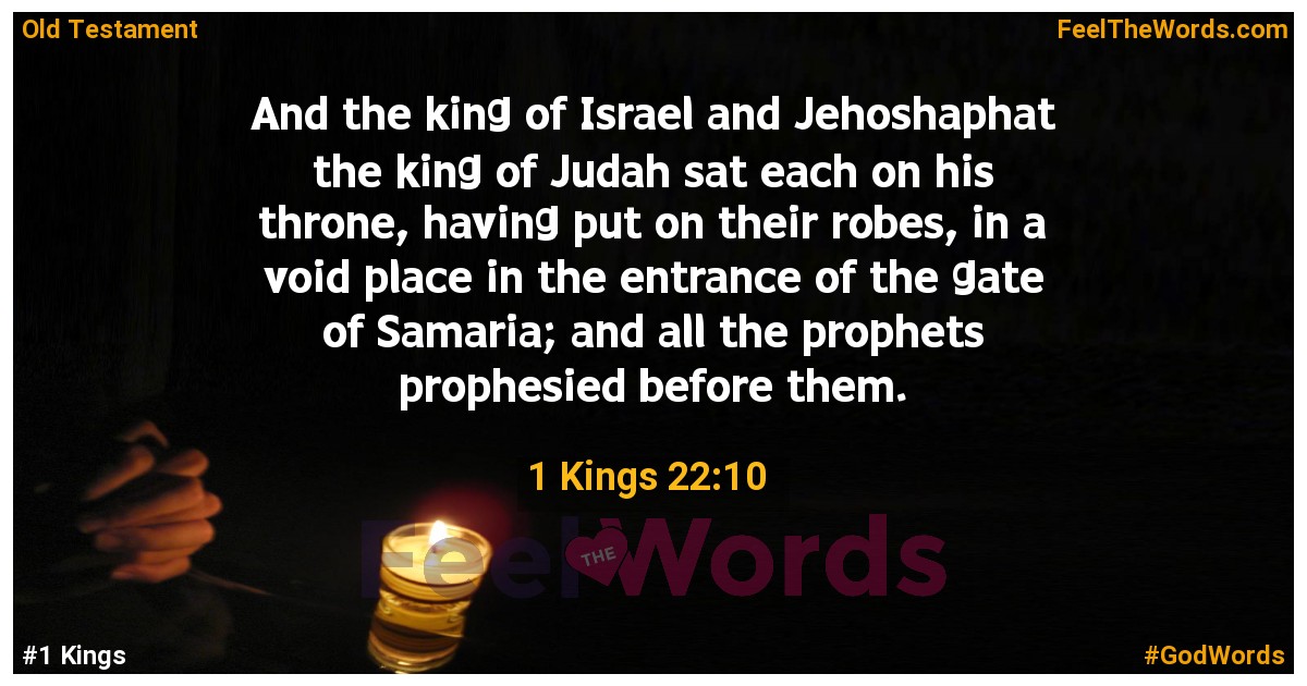 1 Kings 22:10