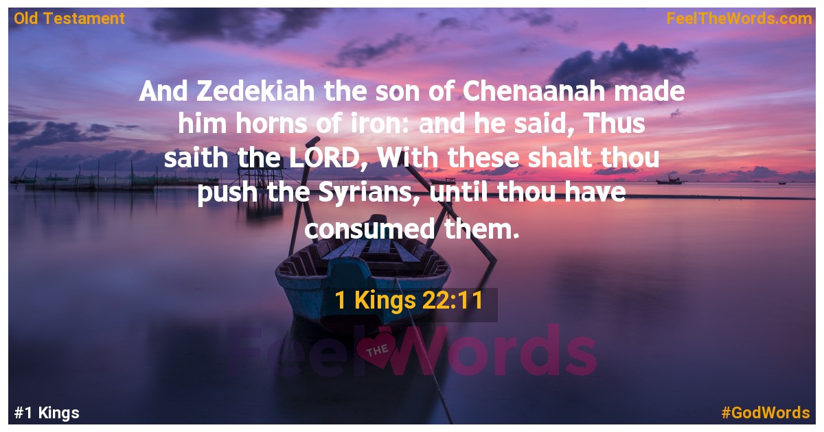 1 Kings 22:11