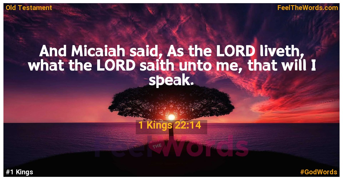 1 Kings 22:14