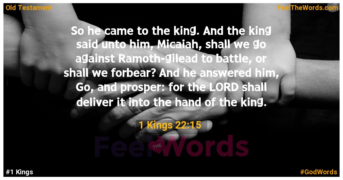 1 Kings 22:15