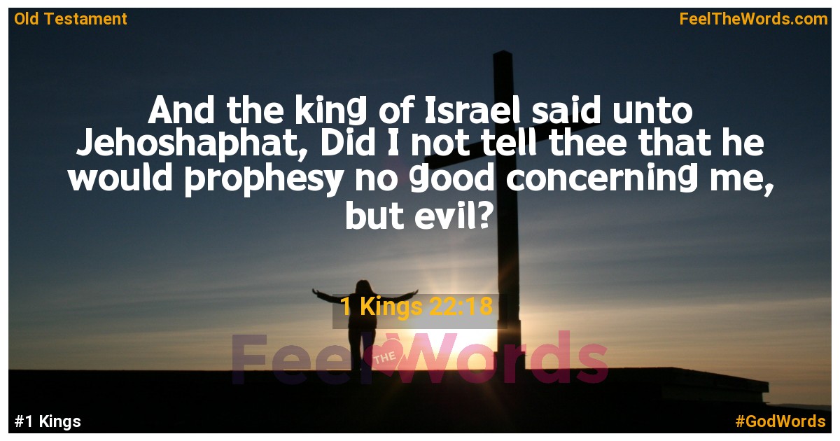 1 Kings 22:18