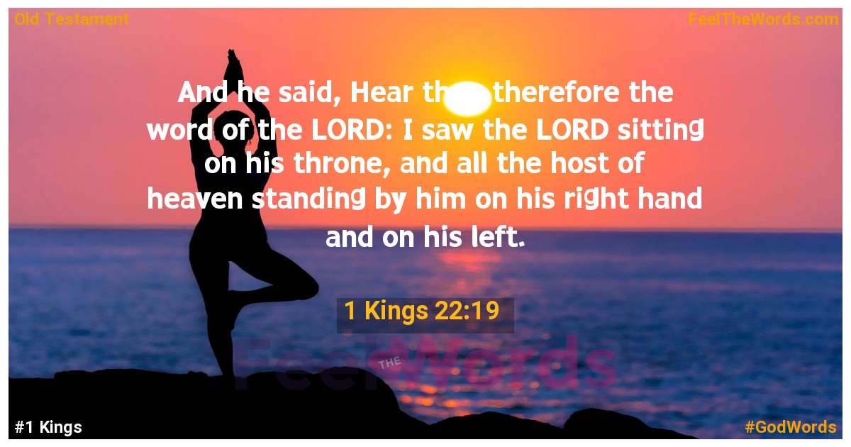 1 Kings 22:19