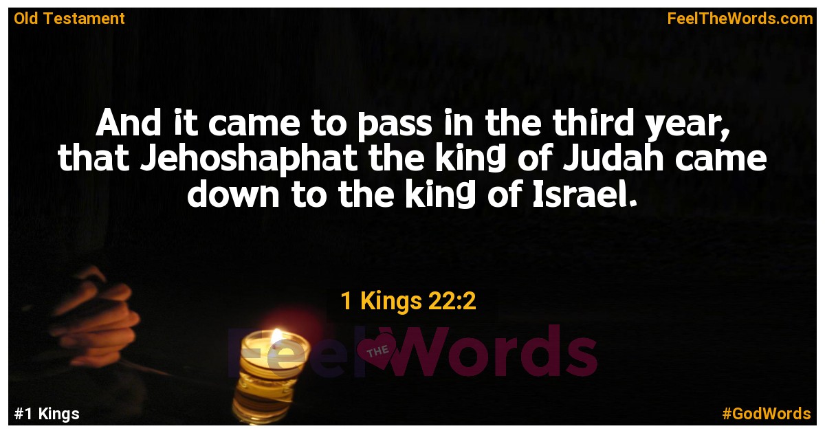 1 Kings 22:2