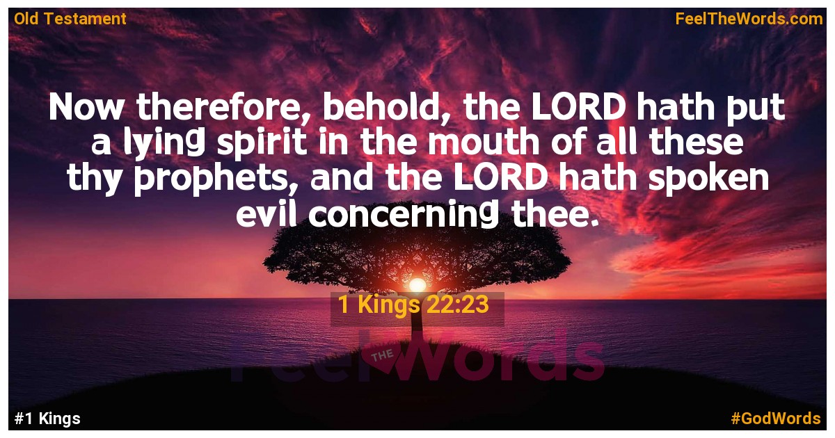 1 Kings 22:23