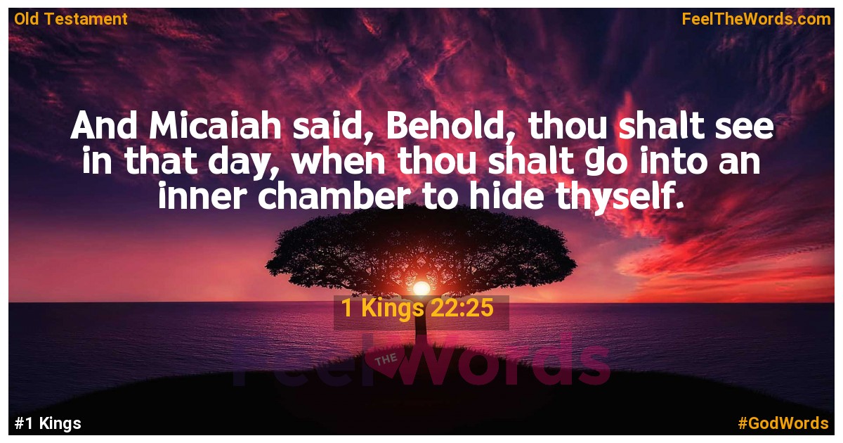 1 Kings 22:25