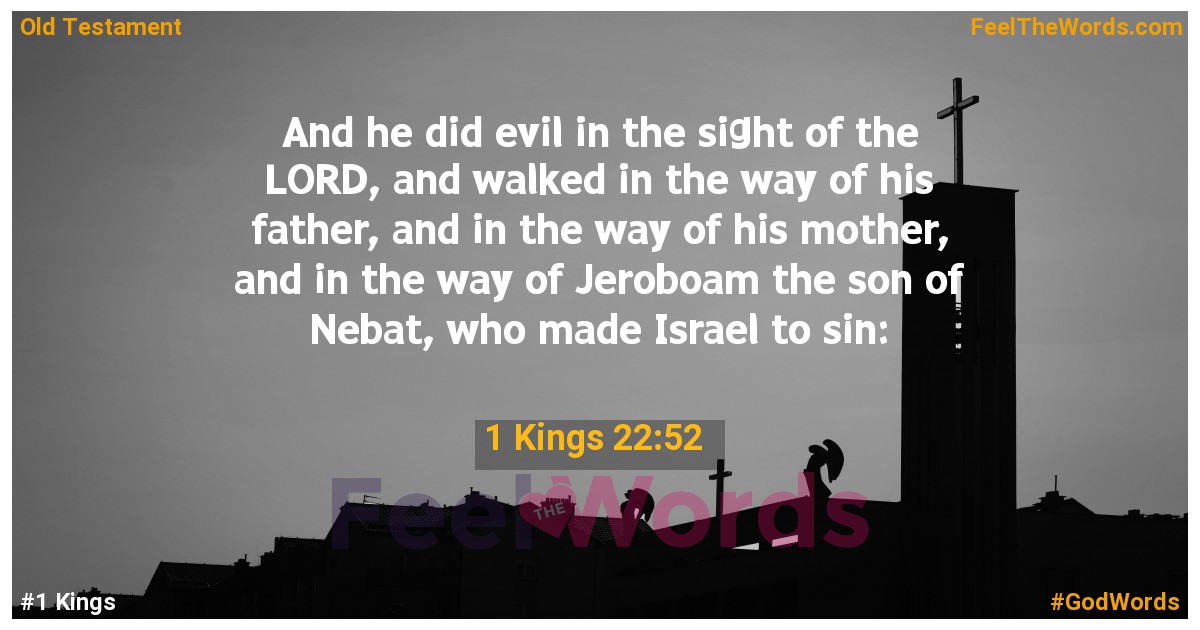 1 Kings 22:52