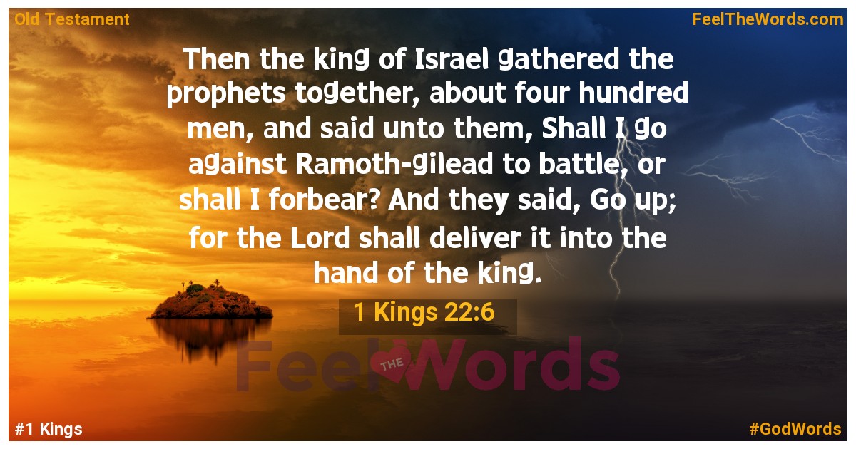 1 Kings 22:6