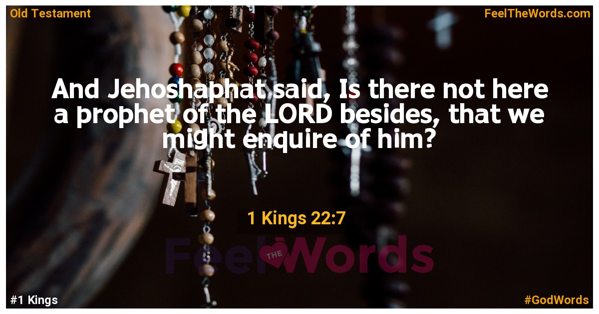 1 Kings 22:7