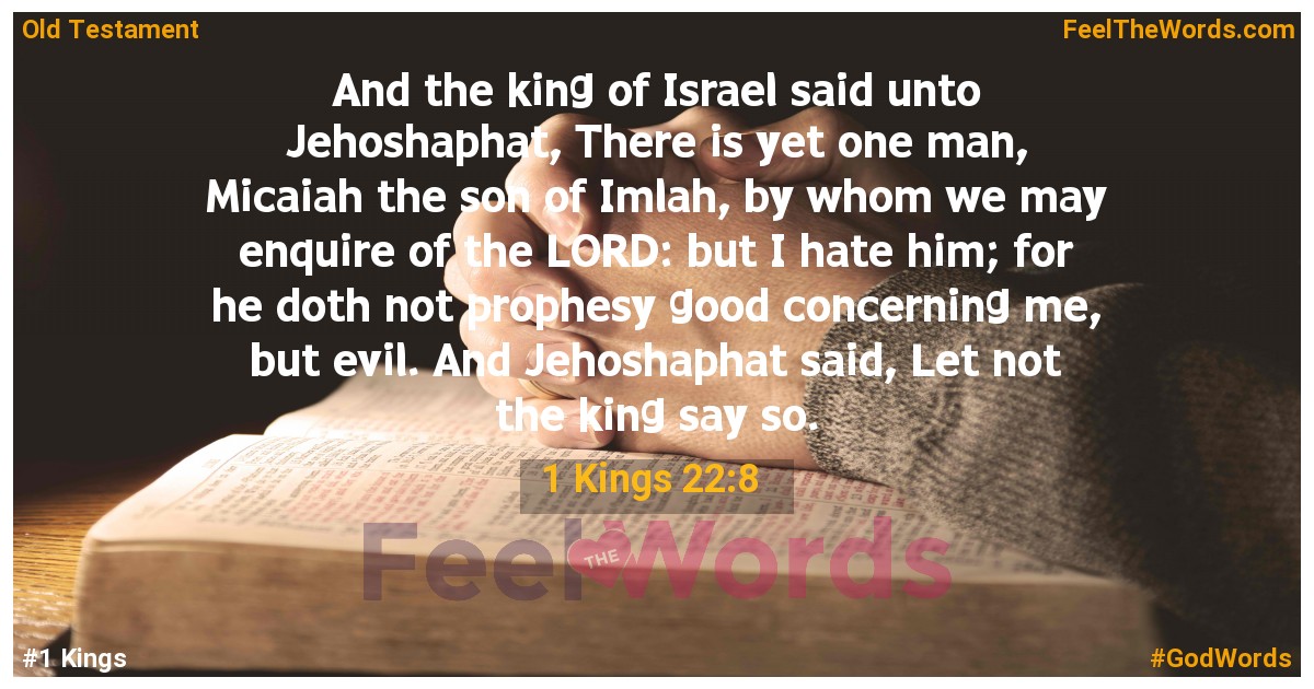 1 Kings 22:8