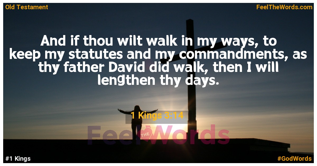 1 Kings 3:14