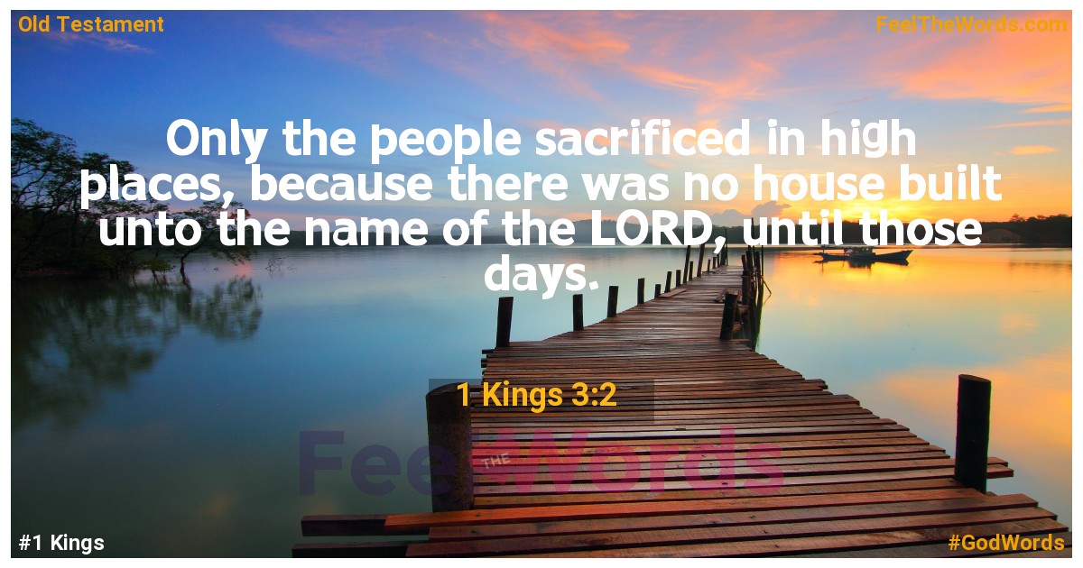 1 Kings 3:2