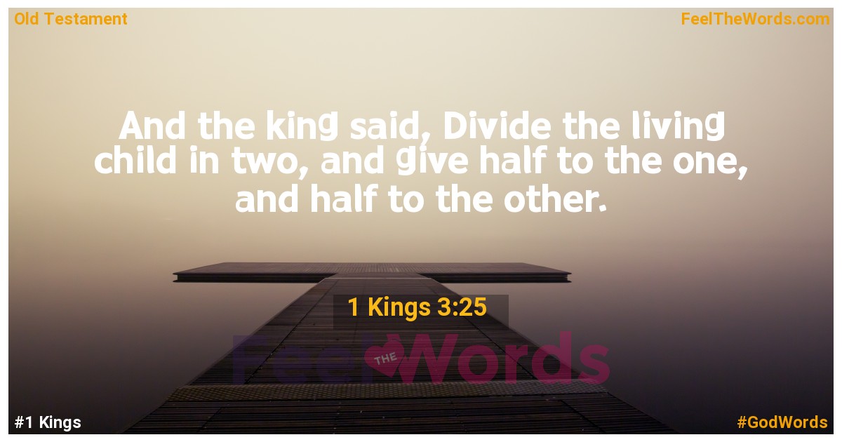 1 Kings 3:25