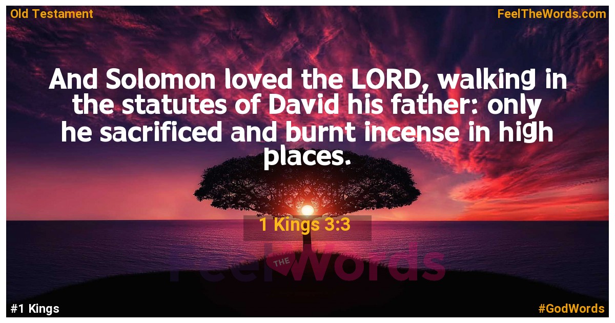 1 Kings 3:3