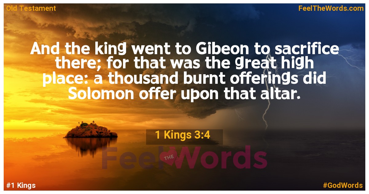 1 Kings 3:4