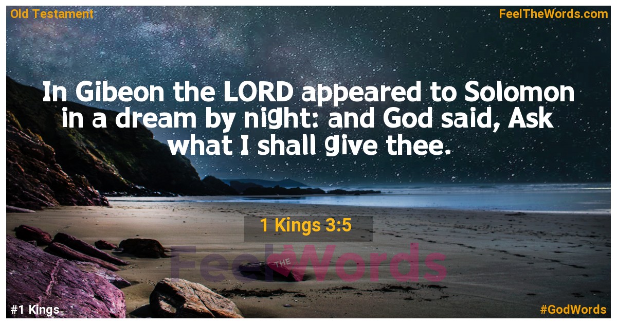 1 Kings 3:5