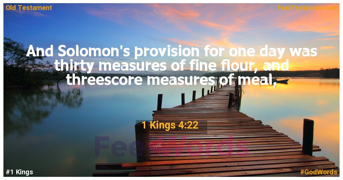 1 Kings 4:22