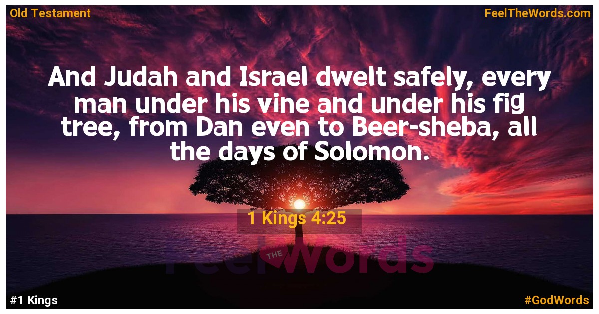 1 Kings 4:25