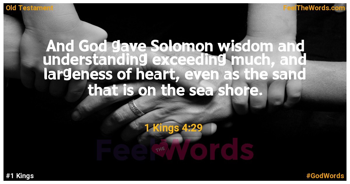 1 Kings 4:29
