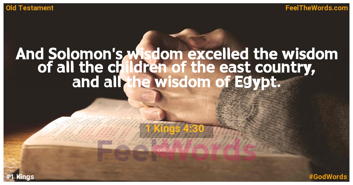 1 Kings 4:30